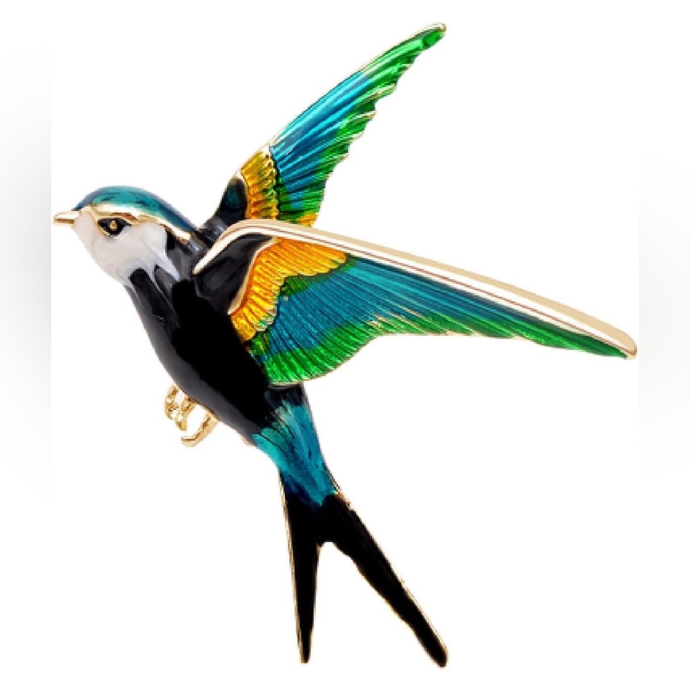 Created Brooch Fashion Pin Gift Women Girls Brooch Pin Little Swallow Bridal